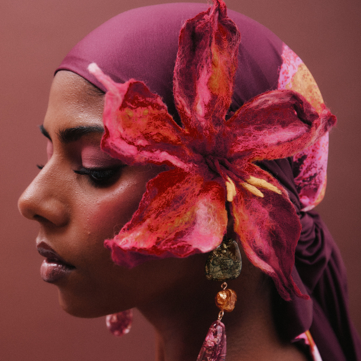 Bespoke Handmade Flower Hair Clip : Custom Flower Hair Accessory